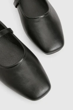 boohoo Ballerines Mary Jane à ajustement large et bout carré< Ballerines|Ballerines