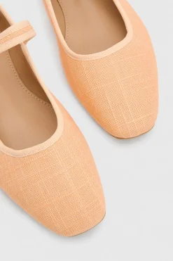 Ballerines Mary Jane À Bout Carré Mina En Textile
