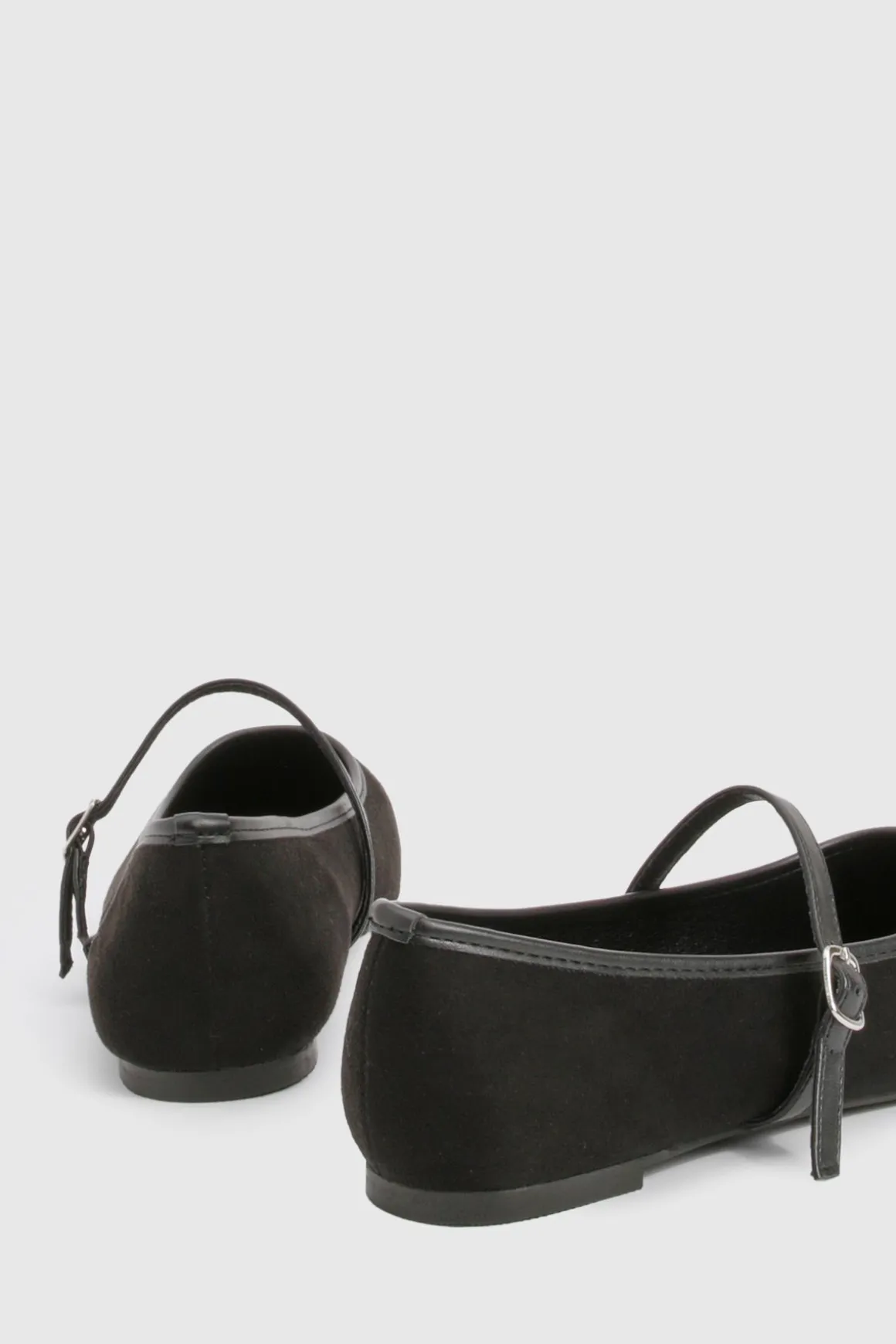 Ballerines Mary Jane à bout carré en synthétique pour pieds larges