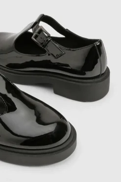 boohoo Ballerines Mary Jane à bride en T vernie< Chaussures Plates|Babies