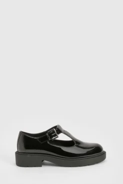 boohoo Ballerines Mary Jane à bride en T vernie< Chaussures Plates|Babies