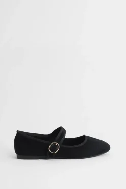 Ballerines Mary Jane Buffie en Synthétique à Bout Carré avec Semelle Rembourrée