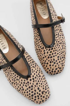 Wallis Ballerines Mary Jane Christina En Synthétique Imprimé< Imprimé Léopard|Chaussures Plates