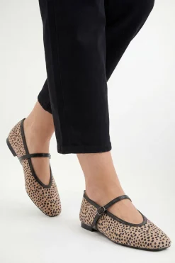 Wallis Ballerines Mary Jane Christina En Synthétique Imprimé< Imprimé Léopard|Chaussures Plates