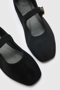 Ballerines Mary Jane À Coupe Large Avec Détail Boucle