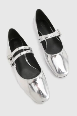 boohoo Ballerines Mary Jane à double bride pour pieds larges< Ballerines|Chaussures Plates