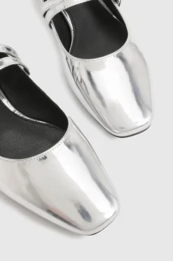 boohoo Ballerines Mary Jane à double bride pour pieds larges< Ballerines|Chaussures Plates