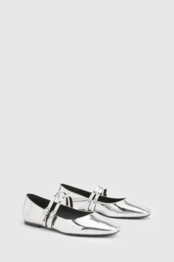 boohoo Ballerines Mary Jane à double bride pour pieds larges< Ballerines|Chaussures Plates