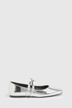 boohoo Ballerines Mary Jane à double bride pour pieds larges< Ballerines|Chaussures Plates