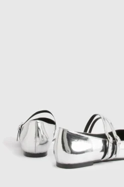boohoo Ballerines Mary Jane à double bride pour pieds larges< Ballerines|Chaussures Plates