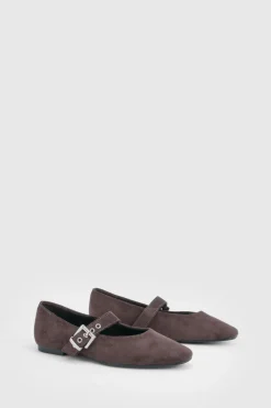 boohoo Ballerines Mary Jane à détail de boucle< Ballerines|Chaussures Plates