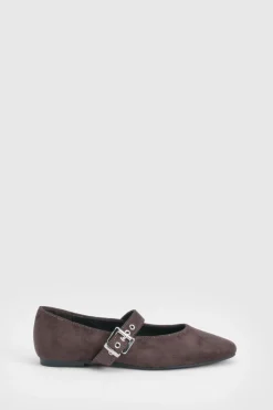 boohoo Ballerines Mary Jane à détail de boucle< Ballerines|Chaussures Plates