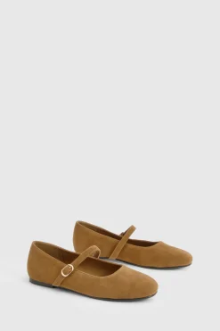 Ballerines Mary Jane en synthétique suédé