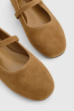Ballerines Mary Jane en synthétique suédé