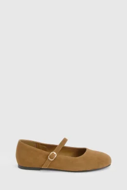 Ballerines Mary Jane en synthétique suédé