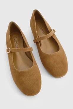Ballerines Mary Jane en synthétique suédé