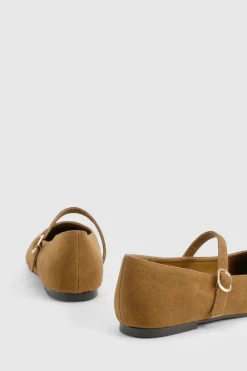 Ballerines Mary Jane en synthétique suédé