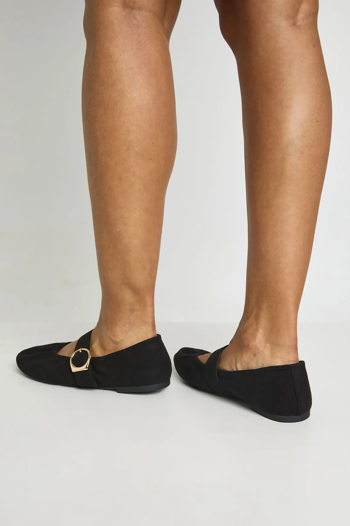 Ballerines Mary Jane Froncées Coupe Large