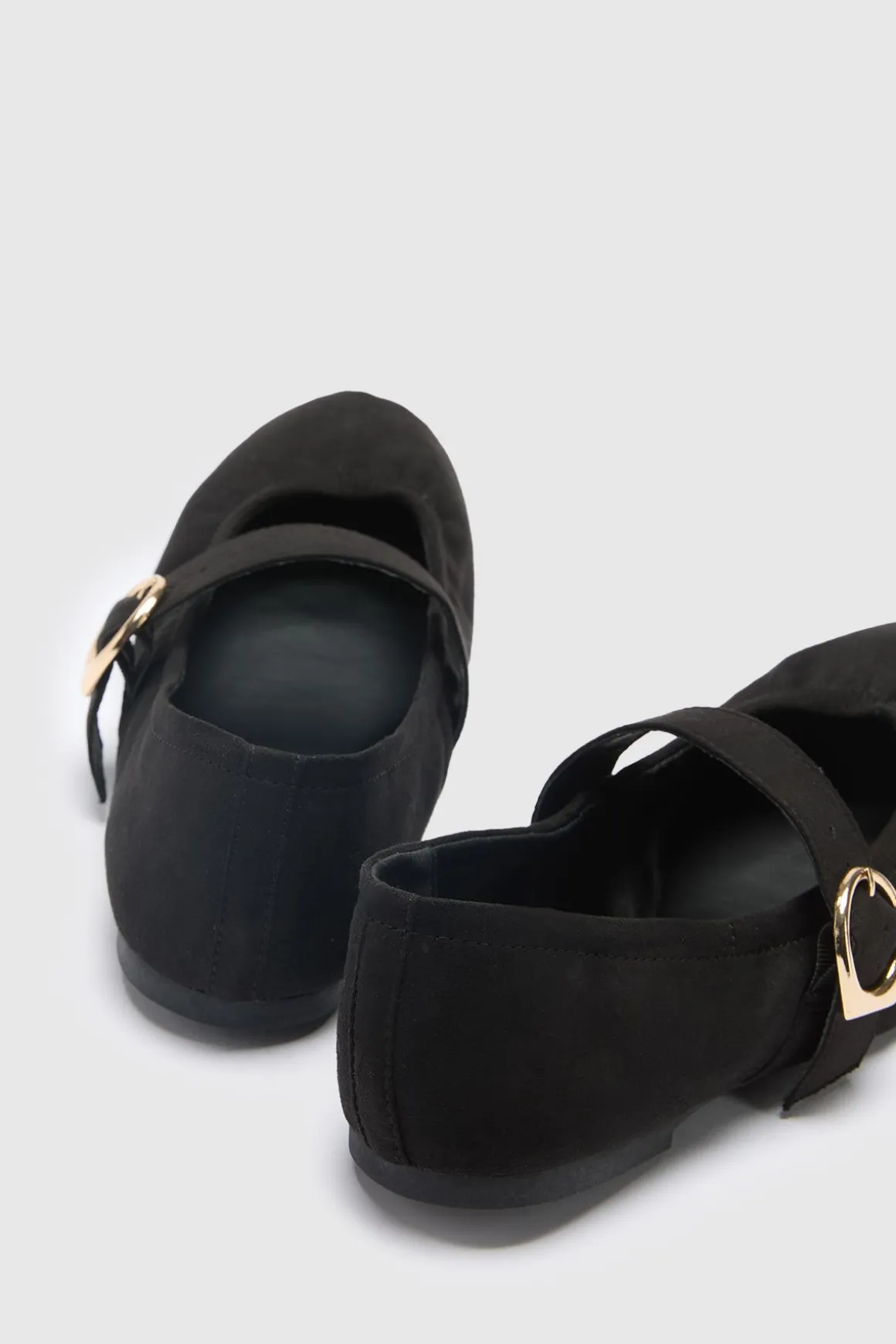 Ballerines Mary Jane Froncées Coupe Large
