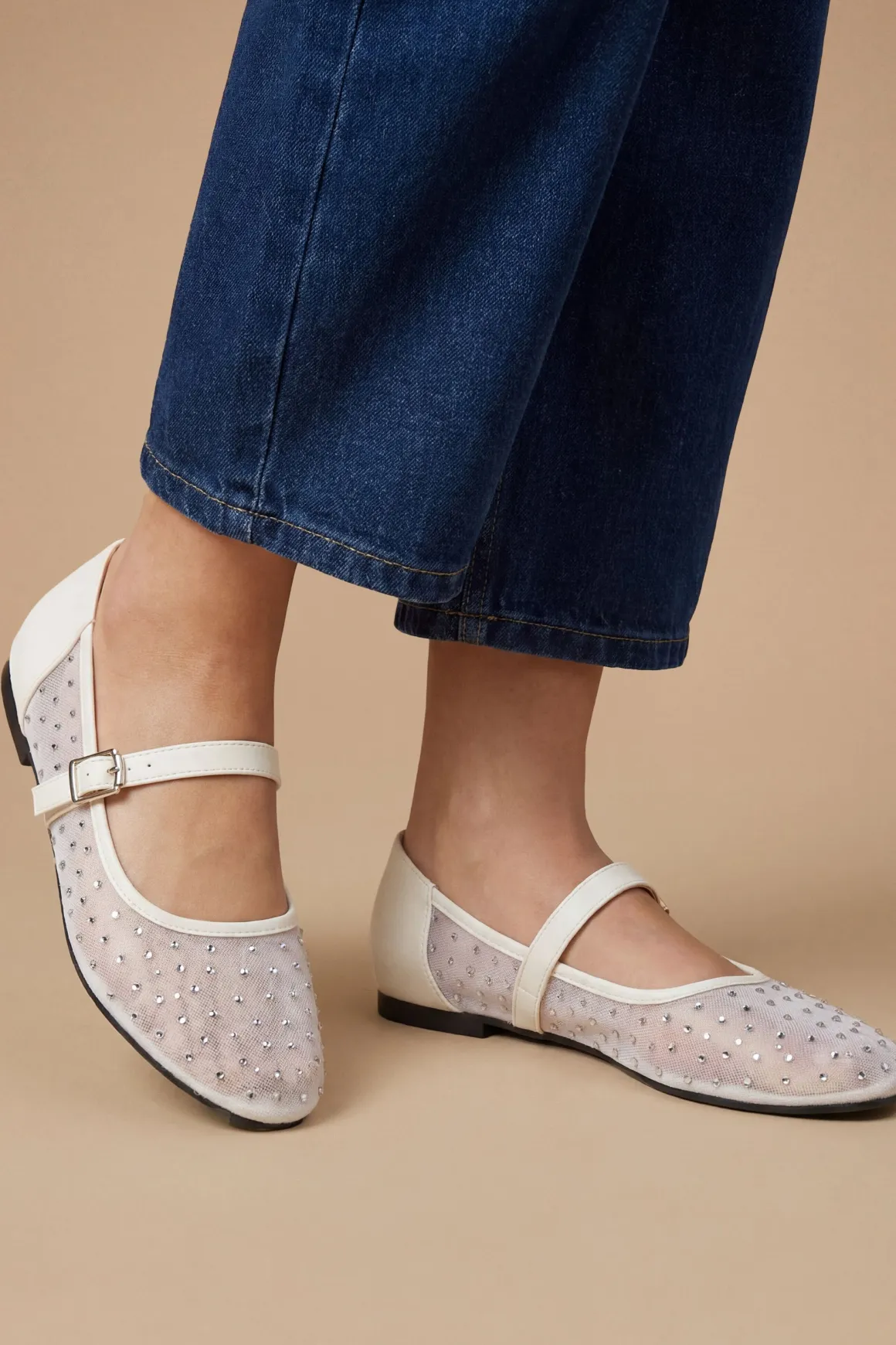 Ballerines Mary Jane Harriet En Mesh Embelli