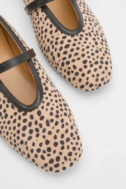 Ballerines Mary Jane À Imprimé Tacheté Façon Biche