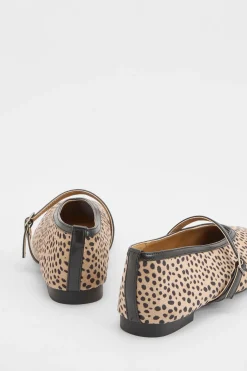 Ballerines Mary Jane À Imprimé Tacheté Façon Biche