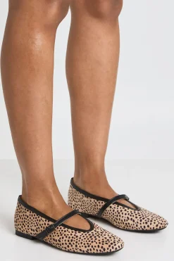 Ballerines Mary Jane À Imprimé Tacheté Façon Biche