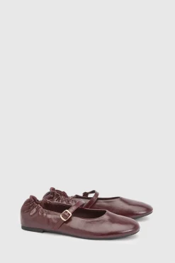 Ballerines Mary Jane Jess En Synthétiquecuir Avec Dos Froncé