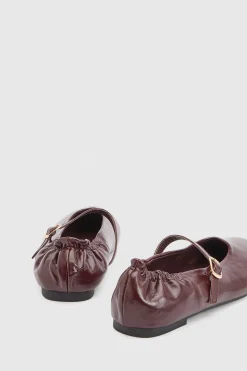Ballerines Mary Jane Jess En Synthétiquecuir Avec Dos Froncé
