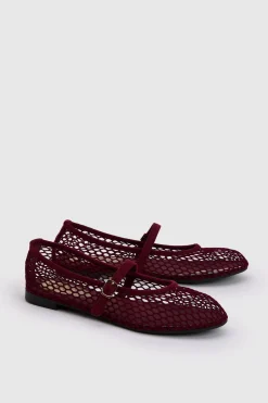 Ballerines Mary-jane Tilly En Synthétiquecuir Avec Empiècements En Résille