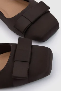 Oasis Ballerines Olivia À Bride Arrière En Satin Avec Nœud< Ballerines|Chaussures Plates