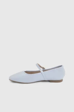 Ballerines Plates Claire En Synthétiquecuir Avec Boucle