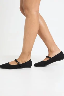 Ballerines Plates En Synthétique Avec Bride Détaillée