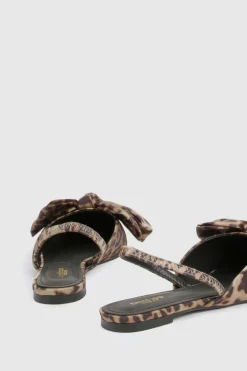 Ballerines Pointues en synthétique avec Nœud - Coupe Large
