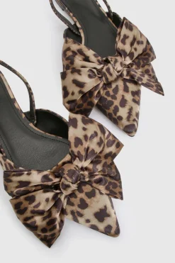 Ballerines Pointues en synthétique avec Nœud - Coupe Large