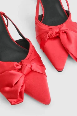 Ballerines Pointues Premium avec Détail Nœud