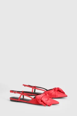 Ballerines Pointues Premium avec Détail Nœud