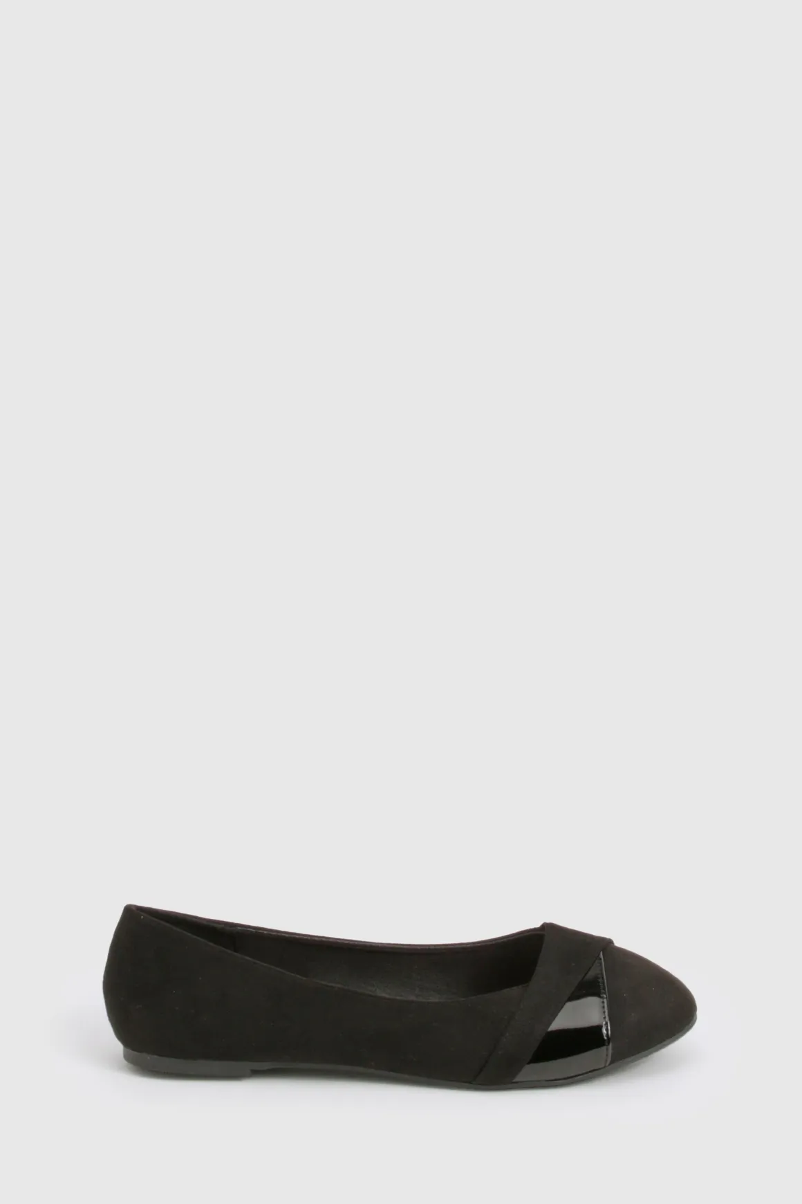 Ballerines pour pieds larges à devant torsadé