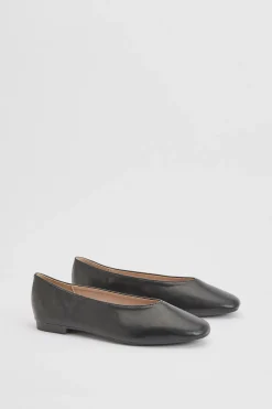 Oasis Ballerines Seraphina En Synthétiquecuir À Bout Carré Et Coupe Haute Rembourrées< Ballerines|Chaussures Plates