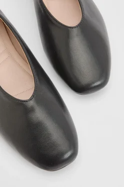 Oasis Ballerines Seraphina En Synthétiquecuir À Bout Carré Et Coupe Haute Rembourrées< Ballerines|Chaussures Plates
