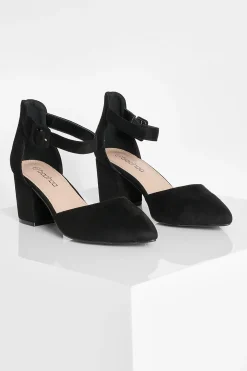 boohoo Ballerines À Talon Bloc Large Avec Boucle< Ballerines|Chaussures Plates