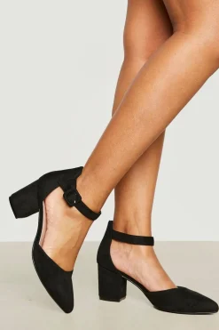 boohoo Ballerines À Talon Bloc Large Avec Boucle< Ballerines|Chaussures Plates
