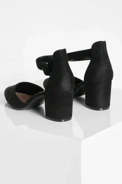boohoo Ballerines À Talon Bloc Large Avec Boucle< Ballerines|Chaussures Plates