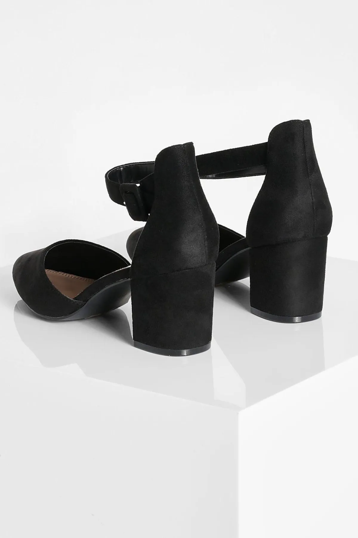 boohoo Ballerines À Talon Bloc Large Avec Boucle< Ballerines|Chaussures Plates