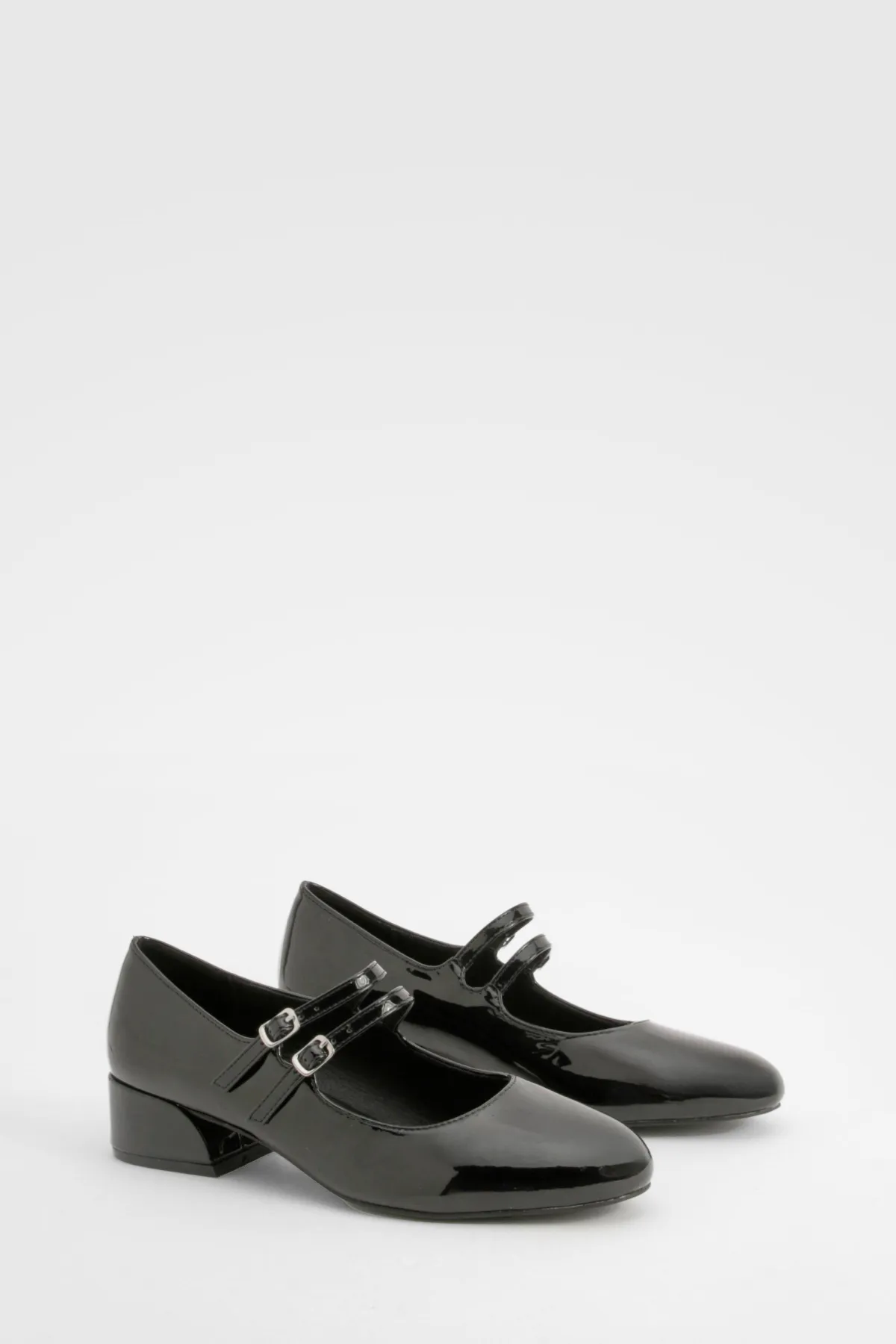 boohoo Ballerines vernies à brides matelassées - Pointure large< Looks De Rentrée|Chaussures Plates