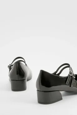 boohoo Ballerines vernies à brides matelassées - Pointure large< Looks De Rentrée|Chaussures Plates