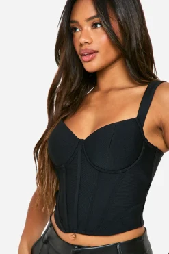 Bandage Cupped Boned Corset Top → Top corset en bandages, à bonnets et armatures