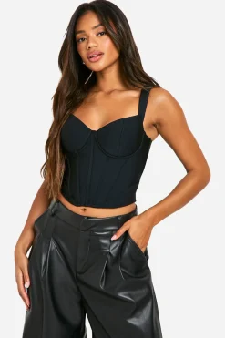 Bandage Cupped Boned Corset Top → Top corset en bandages, à bonnets et armatures