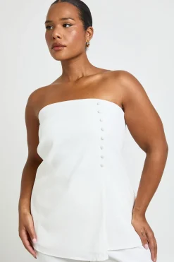 Bandeau Ajusté Long Avec Détail De Boutons