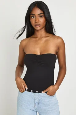boohoo Bandeau Clouté<Femme Tops